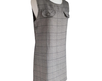 Isla Plaid Dress in Grey or Black Check With Vintage Lace, a Gorgeous Dress  That Can Be Worn as a Top. - Etsy