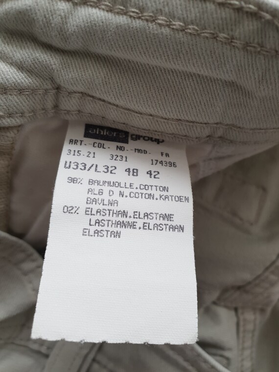 Taglia pantaloni shop 33x32