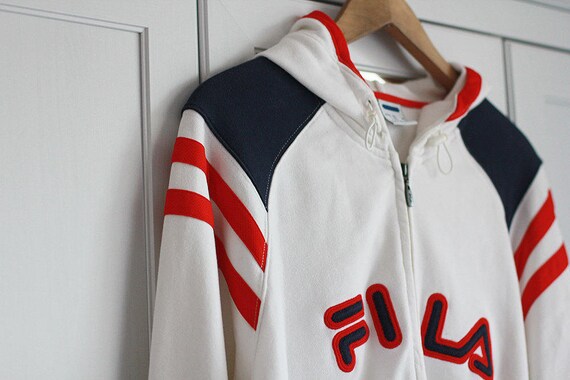 fila red blue white jacket