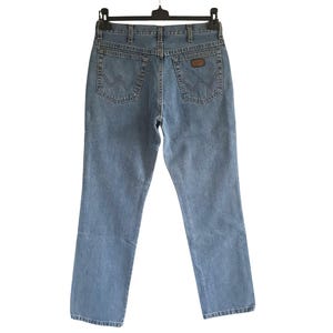 パンツ 90s Wrangler 2tuck wide denim slacks W36 Wrangler Blue Wash Denim Jeans Vintage New With Tags Deadstock