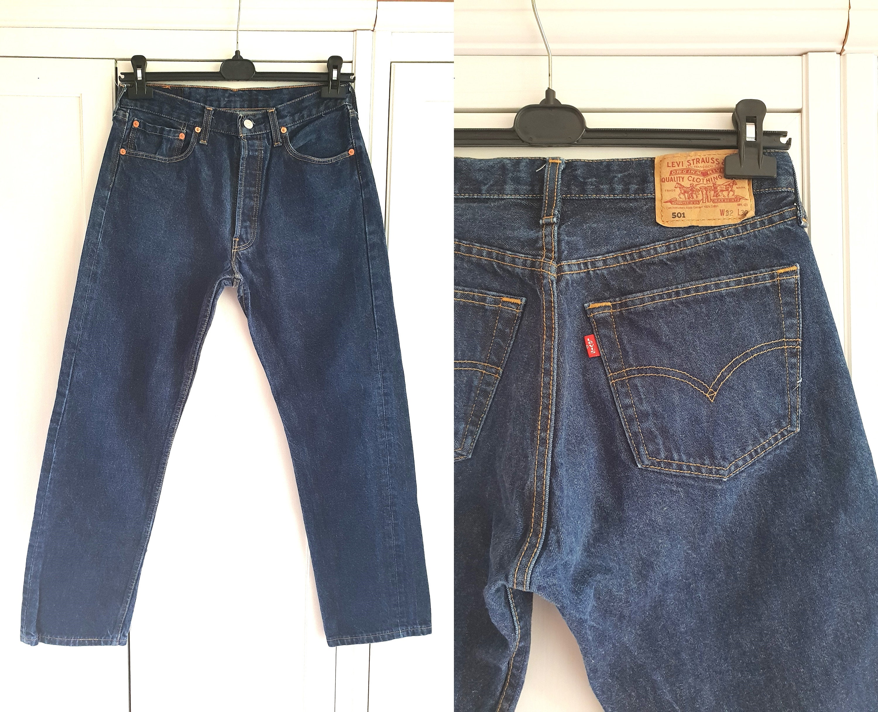 Levis 501 31x30 - Etsy