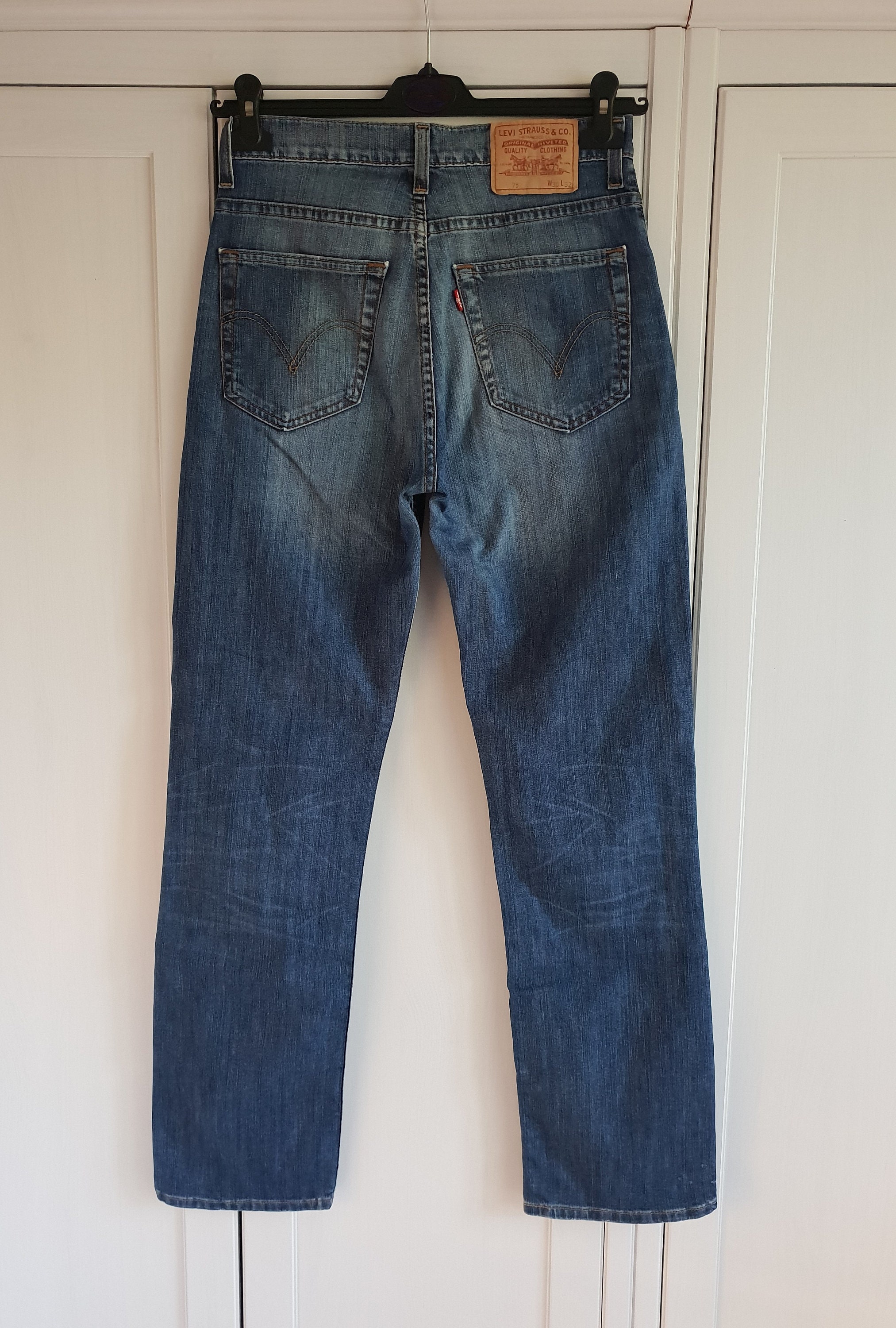 Vintage Levis 752 Jeans Blue Denim Levi's Jeans Pants Men | Etsy