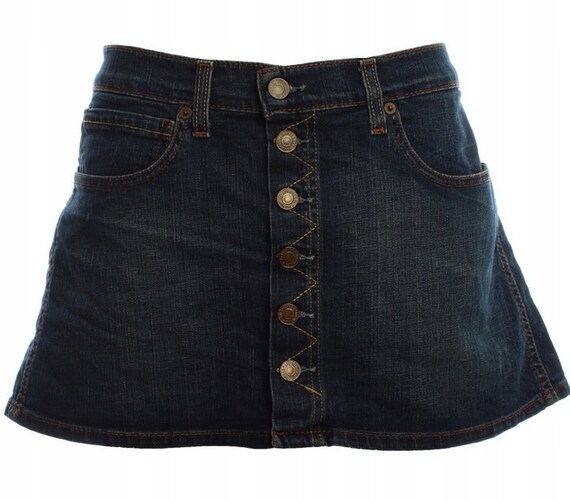 Levis Jeans Mini Skirt Blue Denim Levi's Size XS … - image 5