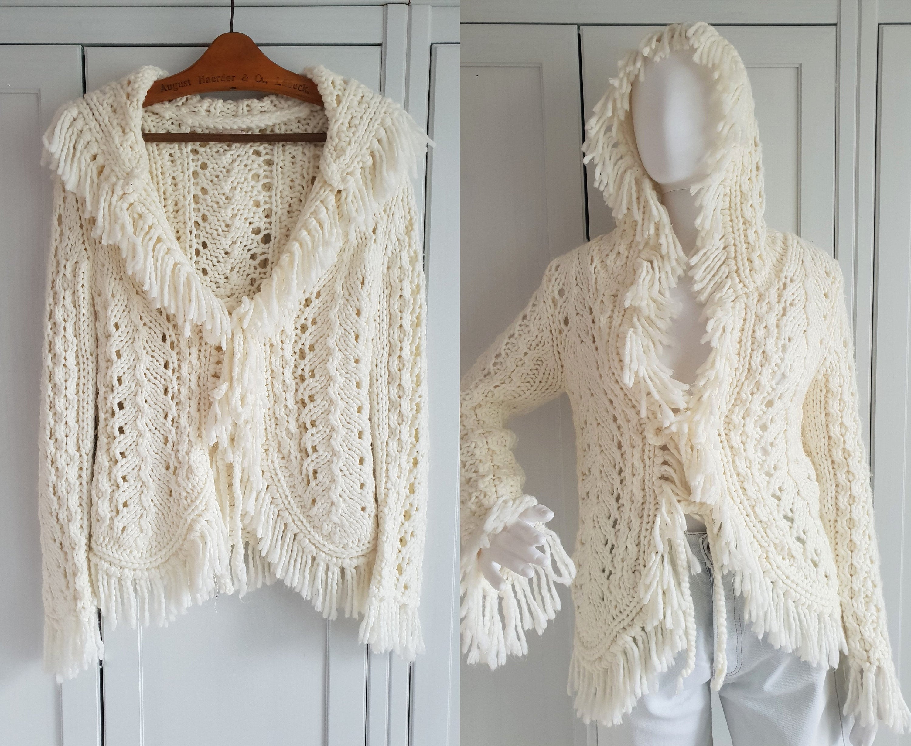 ivory fringe sweater