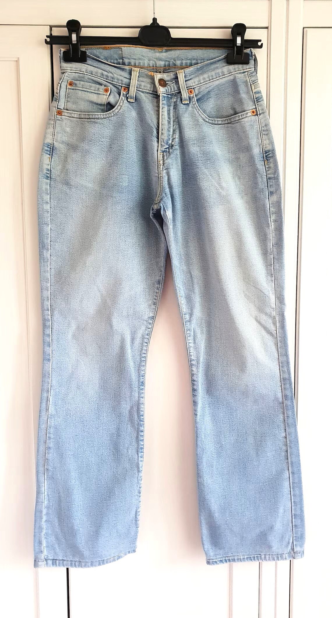 Vintage Levi's 586 Jeans: Light Blue Denim, Mid Waist (W28 L30) - Etsy