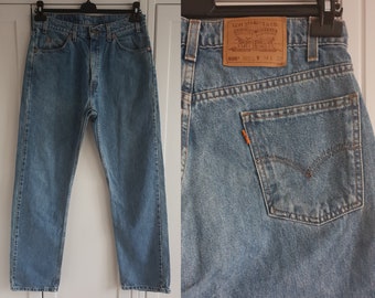 Vintage Levi's 505 Jeans Blue Denim Men Women Levis Jeans High Waist Size W34 L32 34 x 32