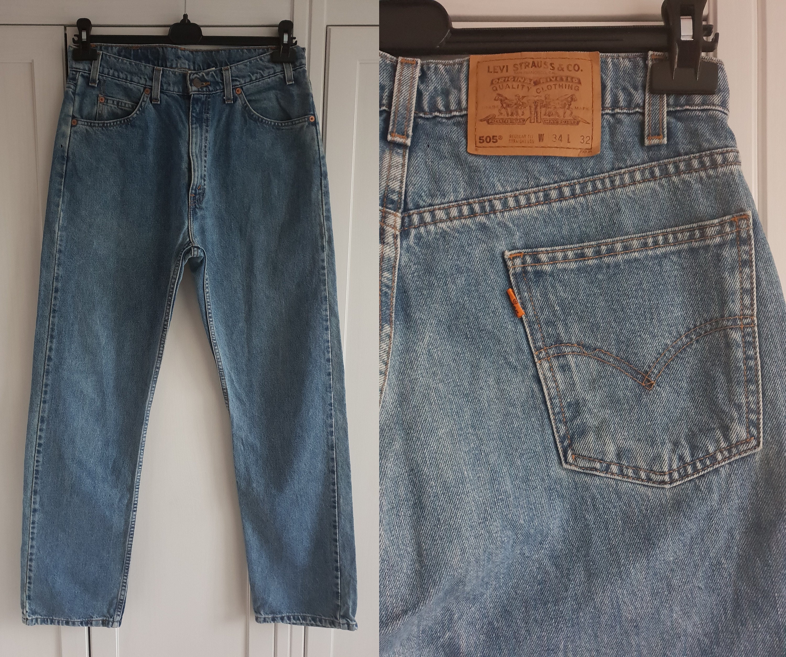 Vintage Levi's 505 Jeans Blue Denim Men Women Levis Jeans - Etsy Australia
