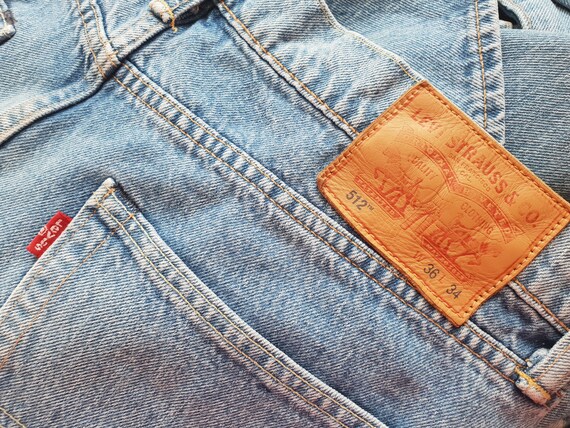 Vintage Levis 512 Jeans W36 L34 Blue Denim Levi's Jean Pants Vintage Levis 512 Jeans W36 L34 Blue Denim Levi's Jean Pants
