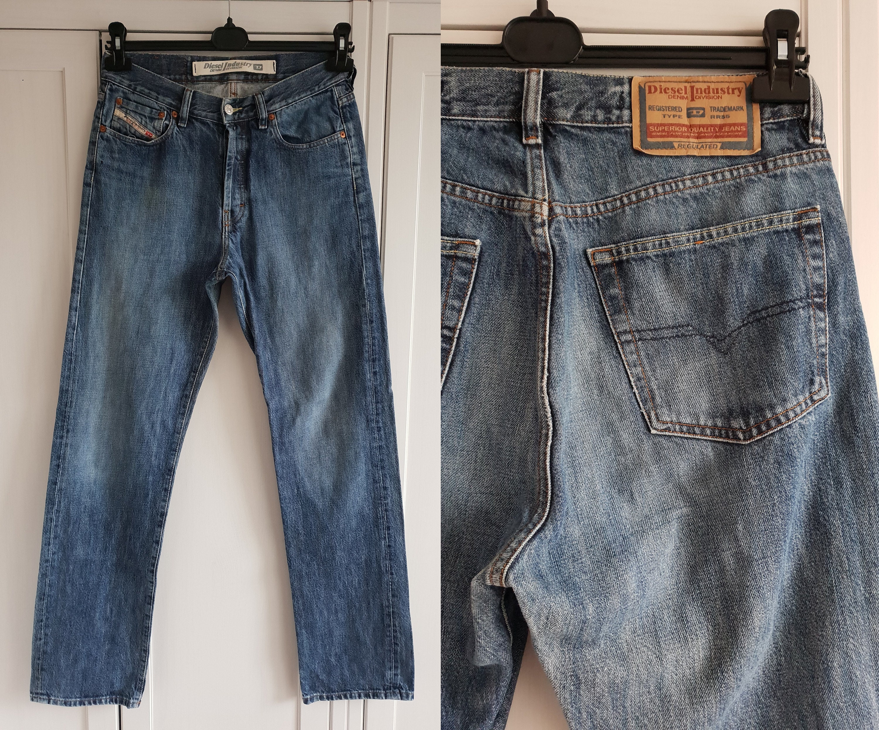 Vintage Diesel Jeans Blue Denim Mom Jeans Size W31 L34 31 X 34 - Etsy