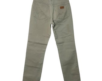 Vintage Wrangler Texas jeans denim kaki broek hoge taille maat W30 L32