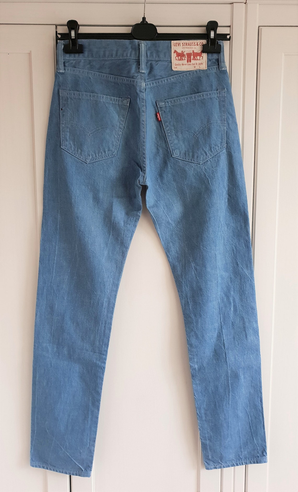 Vintage Levis 522 Jeans Blue Denim High Waist Levi's Pants - Etsy