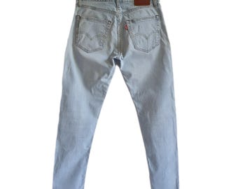 Levis 512 Jeans Hellblauer Denim Gr W31 L34 Levi's Premium Pants 31x30