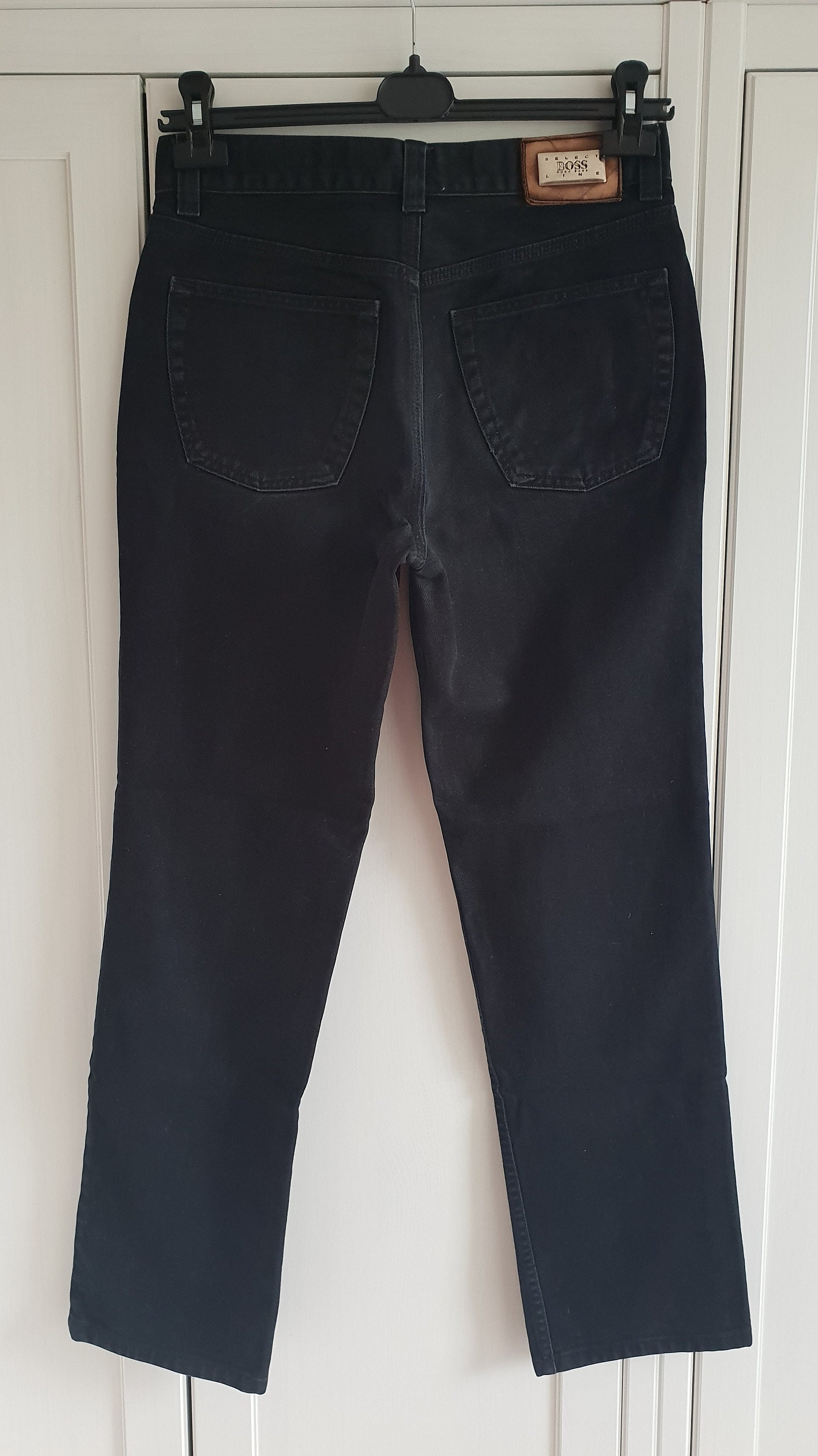 Vintage Hugo Boss Jeans Black Denim Hugo Boss Select Line Men Pants Size W31 L30 31 X 30 Made in Italy Etsy UK