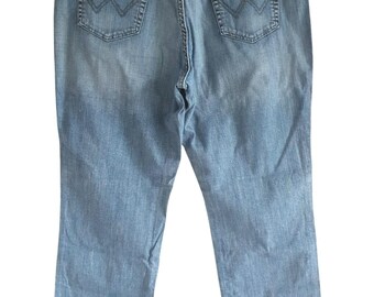 使用済☆DIESELダメージ加工 ブルーデニム ストレートパンツ32インチ