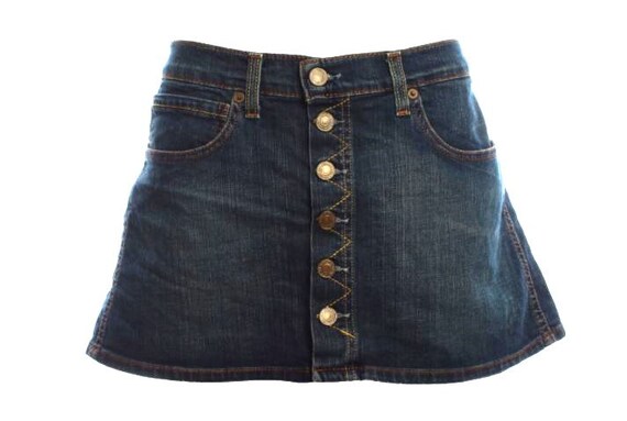 Levis Jeans Mini Skirt Blue Denim Levi's Size XS … - image 3