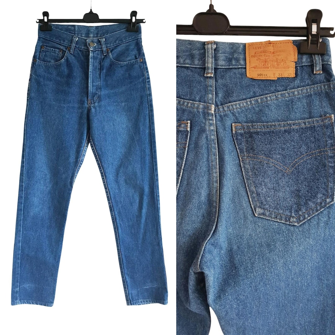 70s Levi's 501 Denim Jean High Waist Levis Pants Size W29 L32