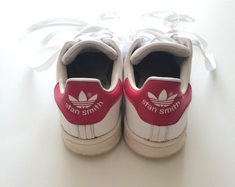 Vintage Adidas Stan Smith Sneakers: White/red, US 5 1/2 - Etsy Israel