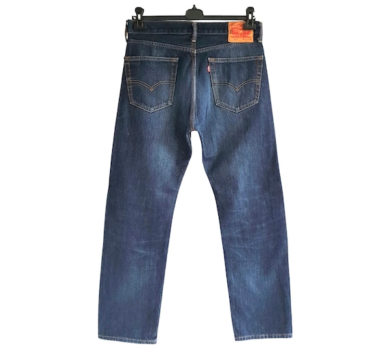 米国製 505 W33 MADE IN THE USA Levi's Levis 505 Jeans Dark Blue Denim Vintage Levi's Pants Size W33 L32