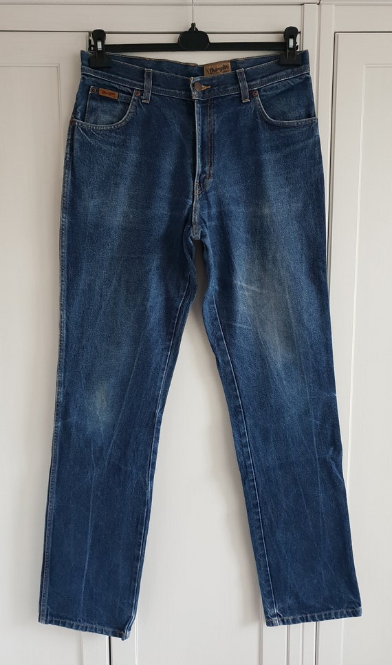 Vintage Wrangler Jeans Blue Men Women Jeans Size W34 W35 L36 35 X 36 