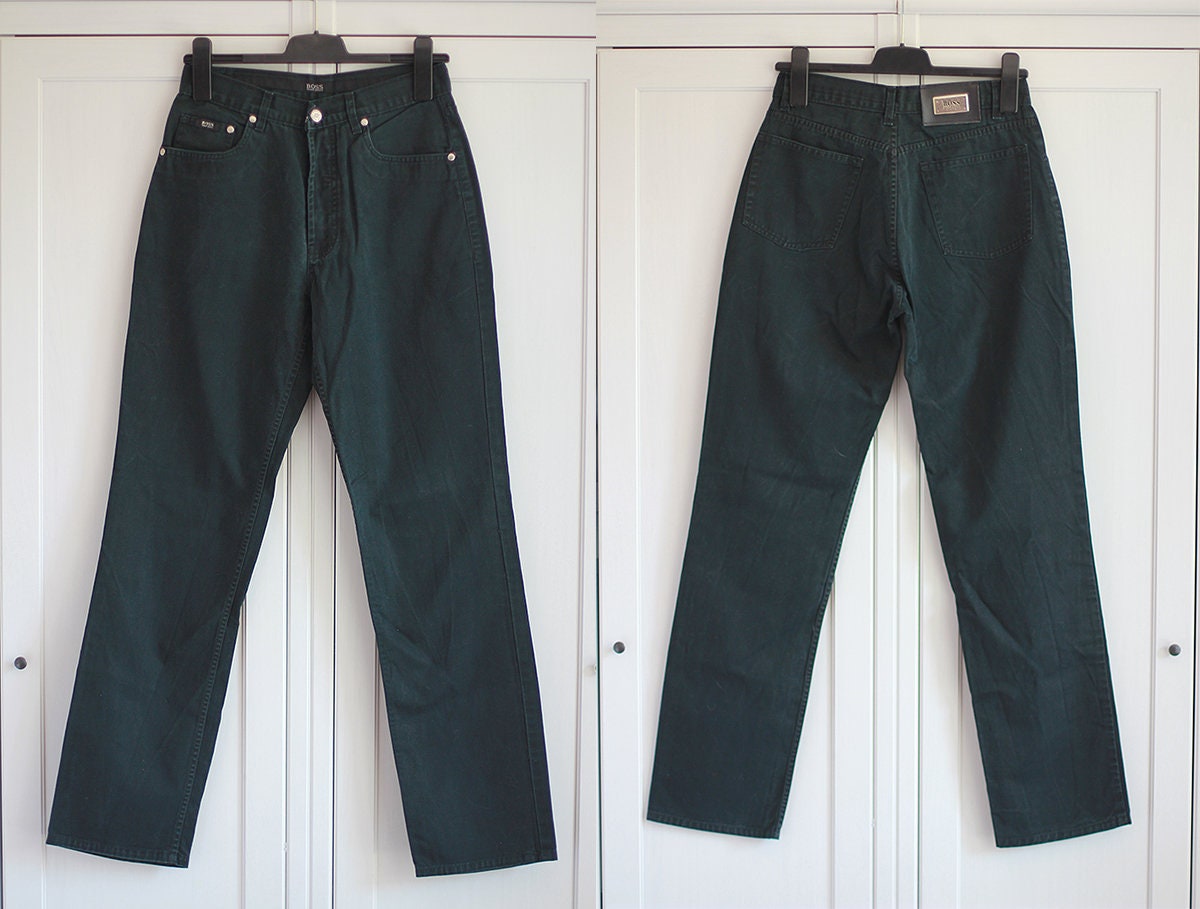 Vintage Hugo Boss Jeans Dark Denim Men Pants Size W30 |
