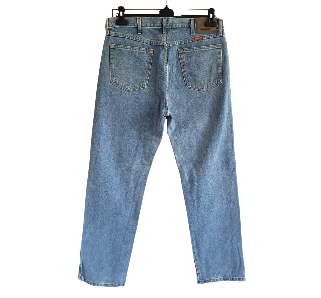 Jeans Wrangler Taglia W34 L34 Jeans In Denim Blu Wrangler Anni