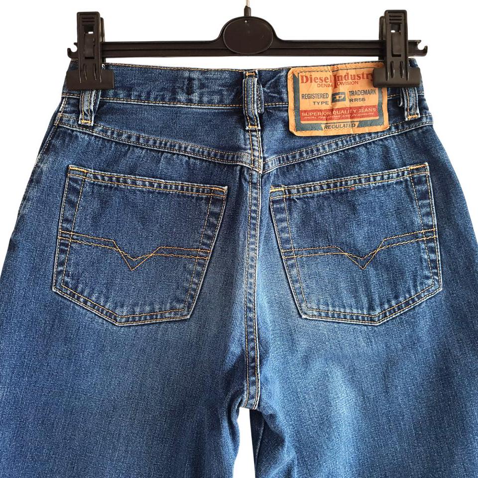 Vintage Diesel Jeans Blue Denim Pants Men Women Size XS W26 L29