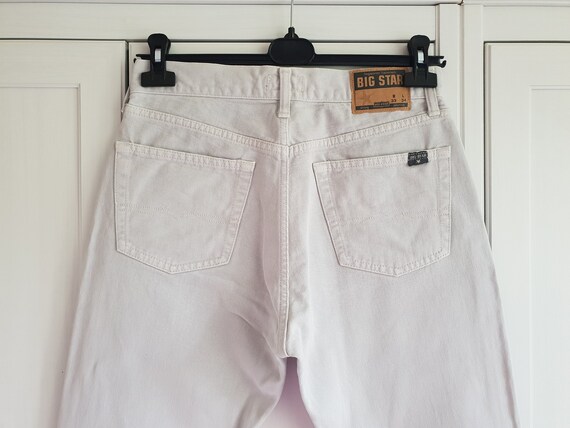 Vintage BIG STAR Jeans Light Gray Denim Pants But… - image 5