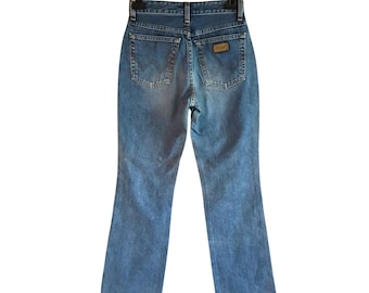 80's Vintage Wrangler Blue Denim High Waisted Jeans Size W28