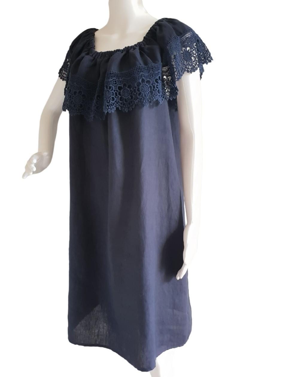 chinese dress ladies Valentina Linen Dress  Sunday St Tropez