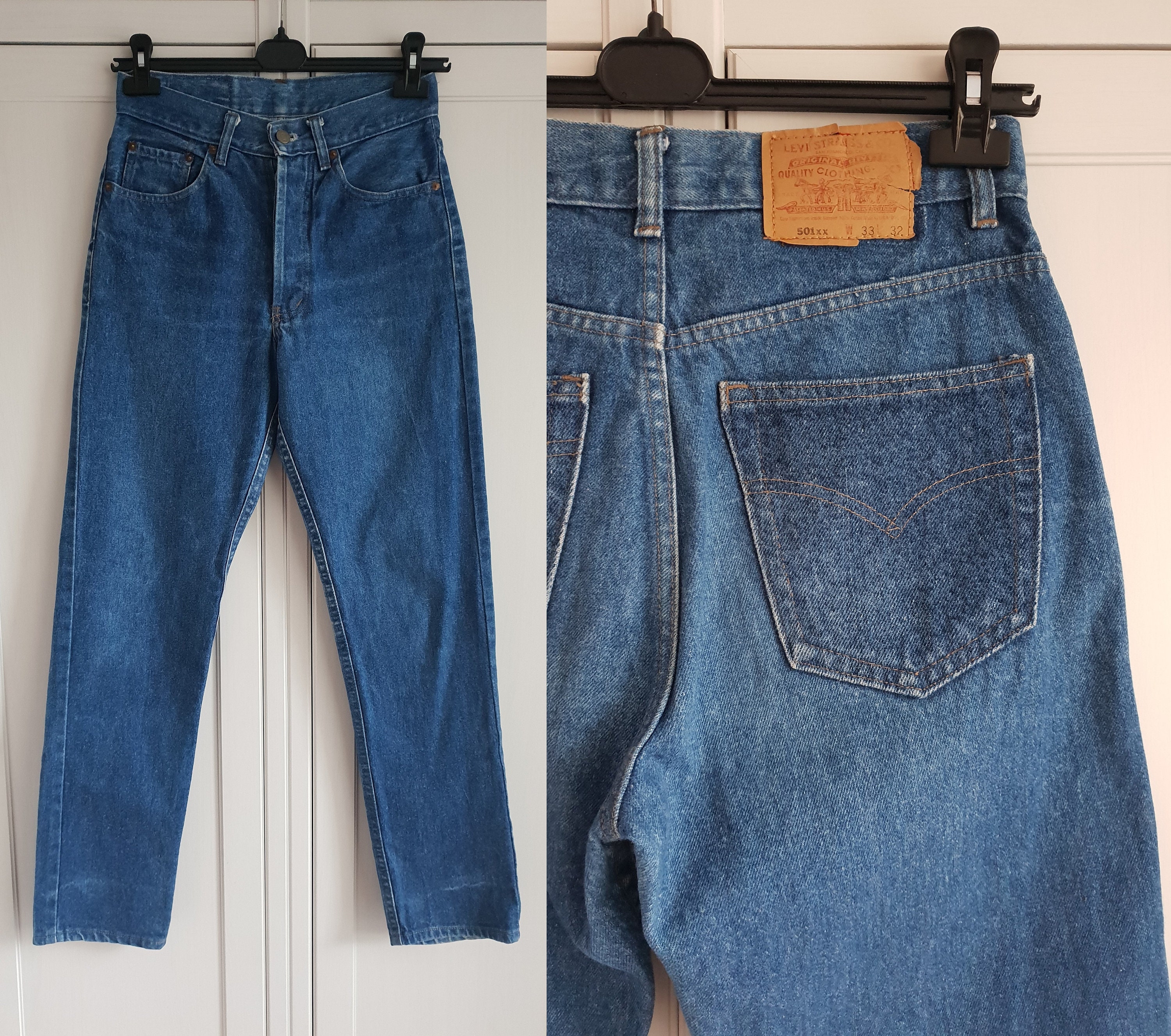 Vintage Levi's 501 Jeans Blue Denim Men Women Levis Jeans | Etsy Australia