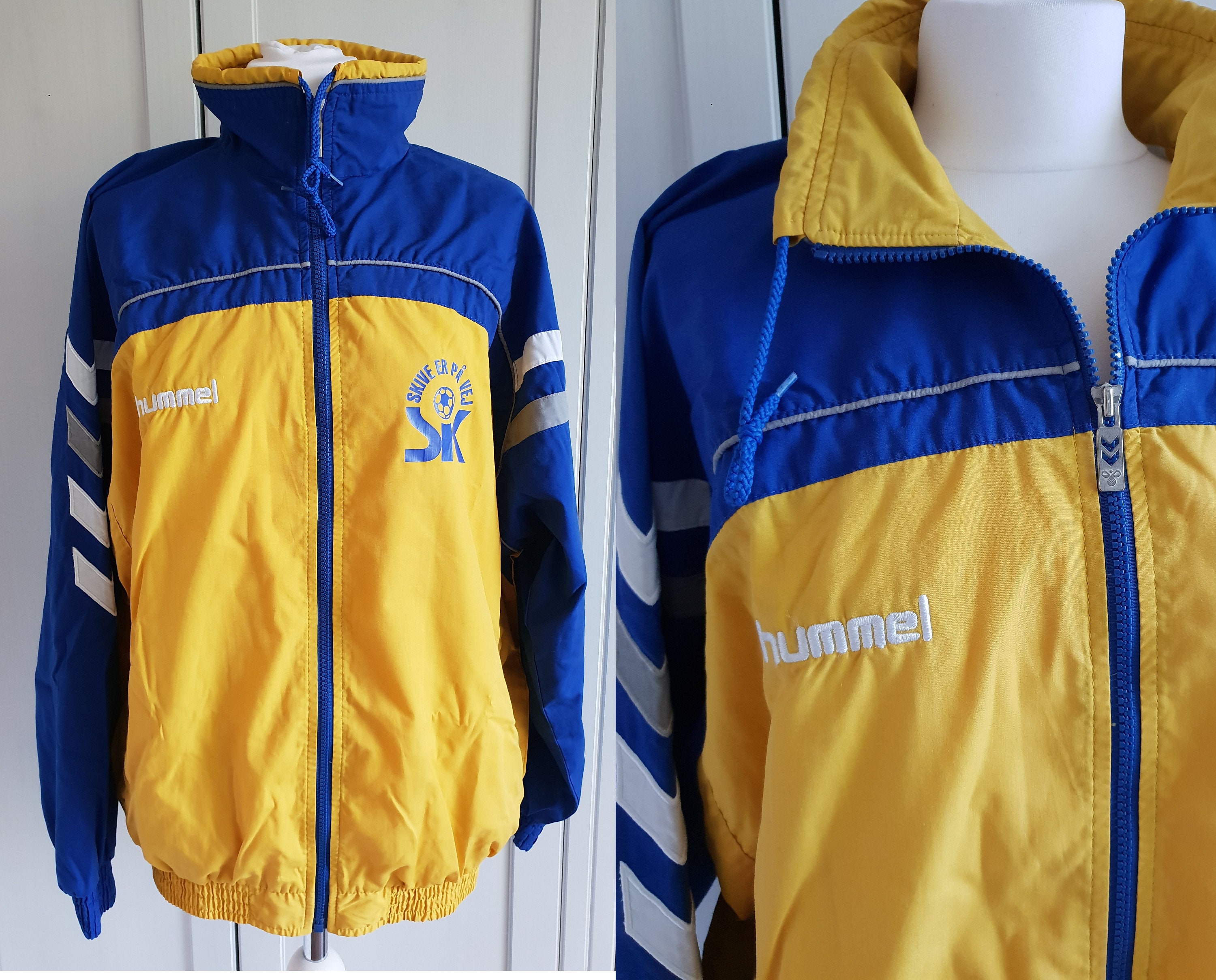 - Track Women Vintage Oldschool L Suit Hummel Jacket M Blue , Jacket Yellow Etsy White / , , Size Men