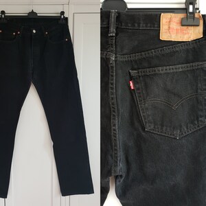 Levi's 501 Jeans Vintage Black Denim 