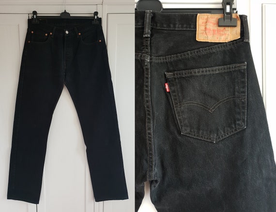 mens black 501 jeans