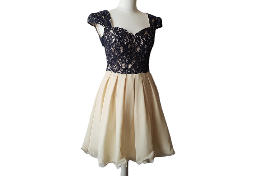 50s Style Dress Lace Top Swing Chi Chi London Pin up Rockabilly Dress Size  S - M - Etsy Canada