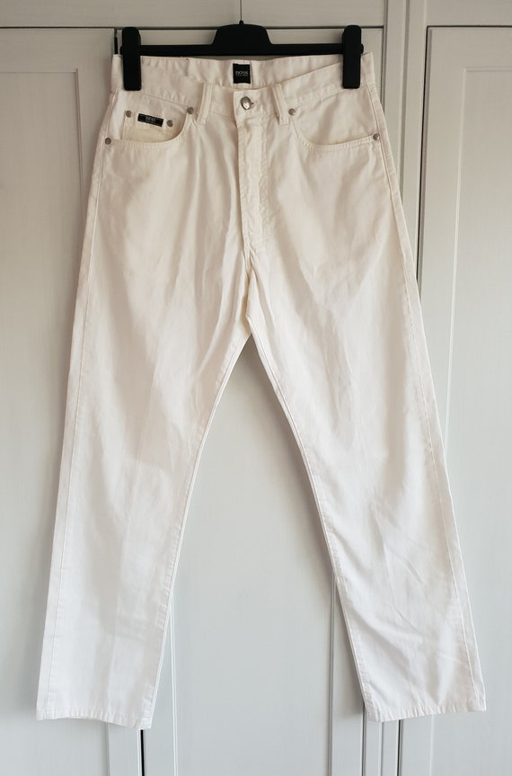 hugo boss white pants