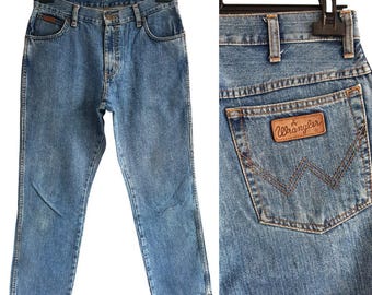 Wrangler Texas Jeans Blauw Denim Heren Dames Jeans Maat: W33 L30 / 33 x 30