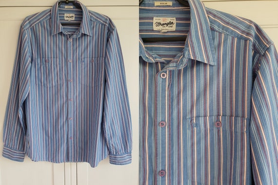 vintage wrangler button down shirt