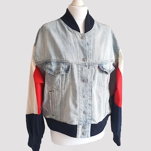 Vintage Levis Truck Jacket  Blue Denim Levi&#39;s Premium Jeans Jacket Size XL
