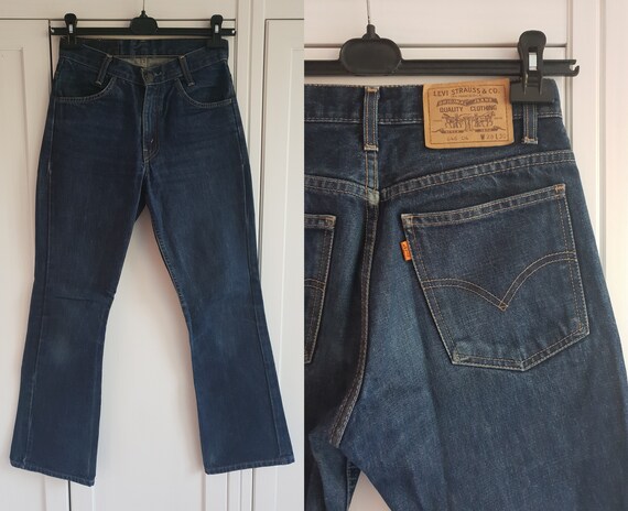 Levis 646 Jeans High Waist Blue Denim 