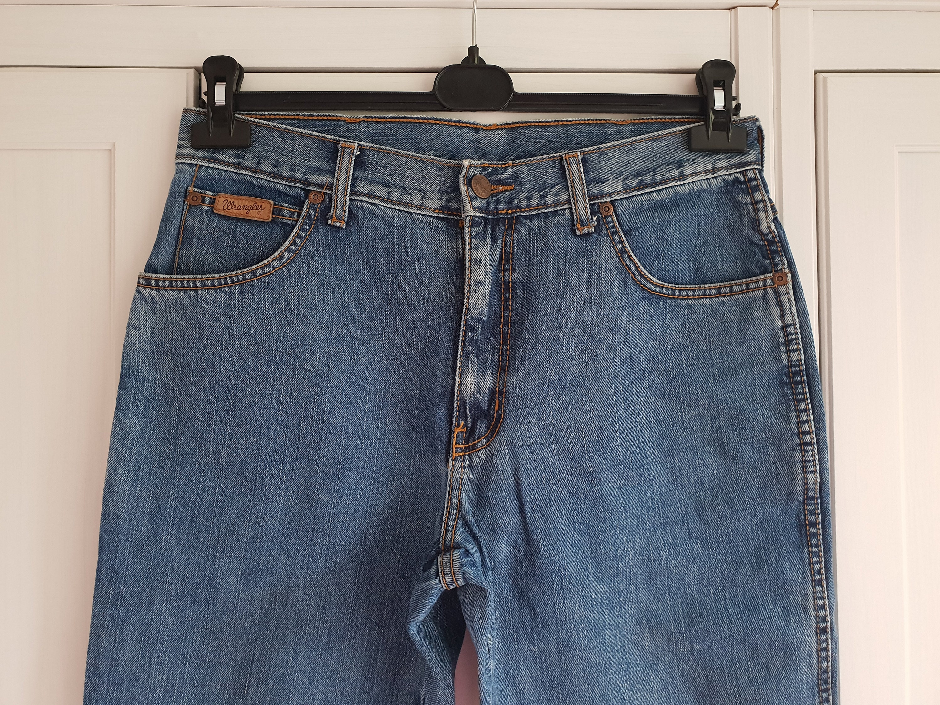 Vintage Wrangler Jeans High Waist Men Women Blue Denim | Etsy