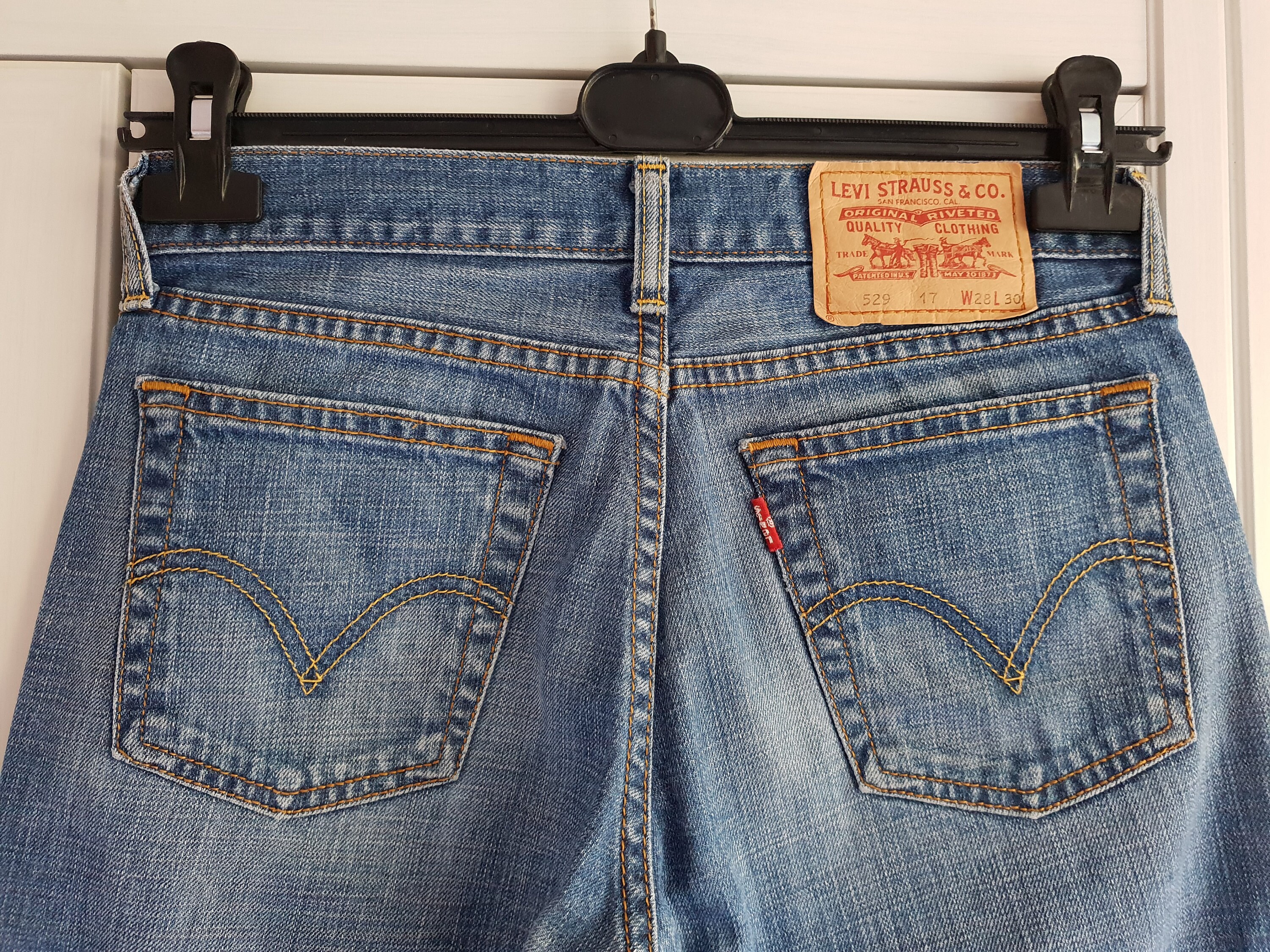 529 Jeans Vintage Blue Denim Pants 