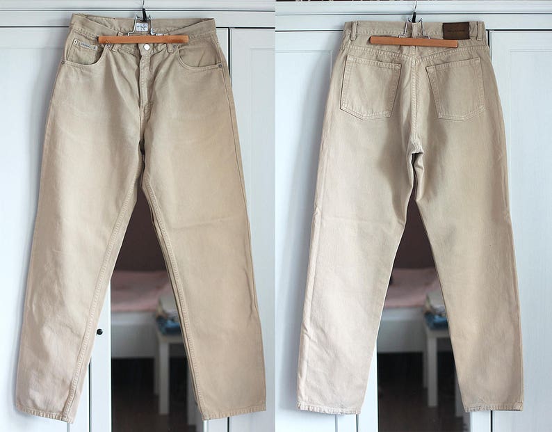 calvin klein high waisted jeans