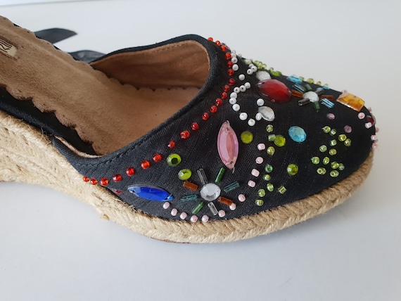 Vintage Buffalo London Shoes Boho Hippie Sandals … - image 7