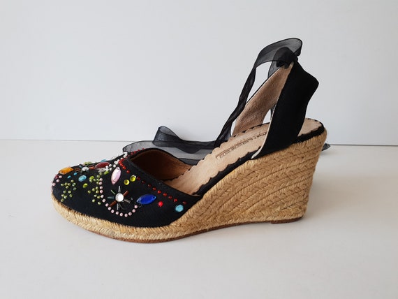 Vintage Buffalo London Shoes Boho Hippie Sandals … - image 3