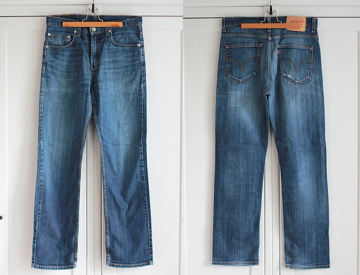 Vintage Levis 504 Jeans Blue Denim Straight High Waist Men Women Levi's  Size W31 W32 L32 31 32 X 32 