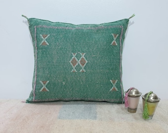 big vintage Moroccan cushion Handmade Berber Kilimvintage pillow unstuffed 44*25