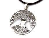Yggdrasil Tree of Life 925 Sterling Silver Pendant Necklace Viking Druid Celtic Family Tree Protection Amulet Norse Mythology Jewelry Gift