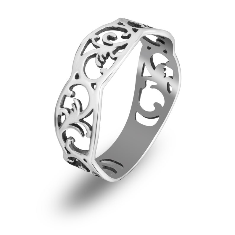 Norwegian Rosemaling Band Ring /925 Sterling Silver /thumb - Etsy