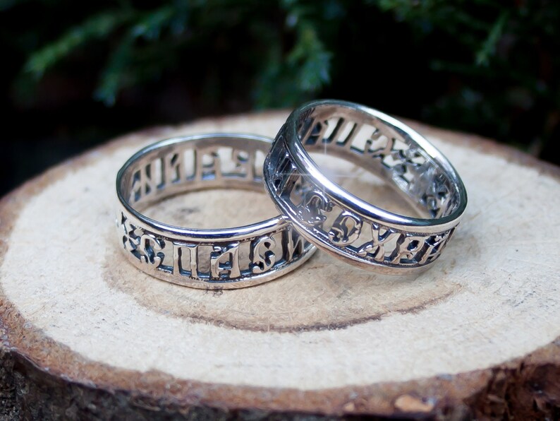 Christian Purity Band Ring /925 Sterling Silver /orthodox Etsy