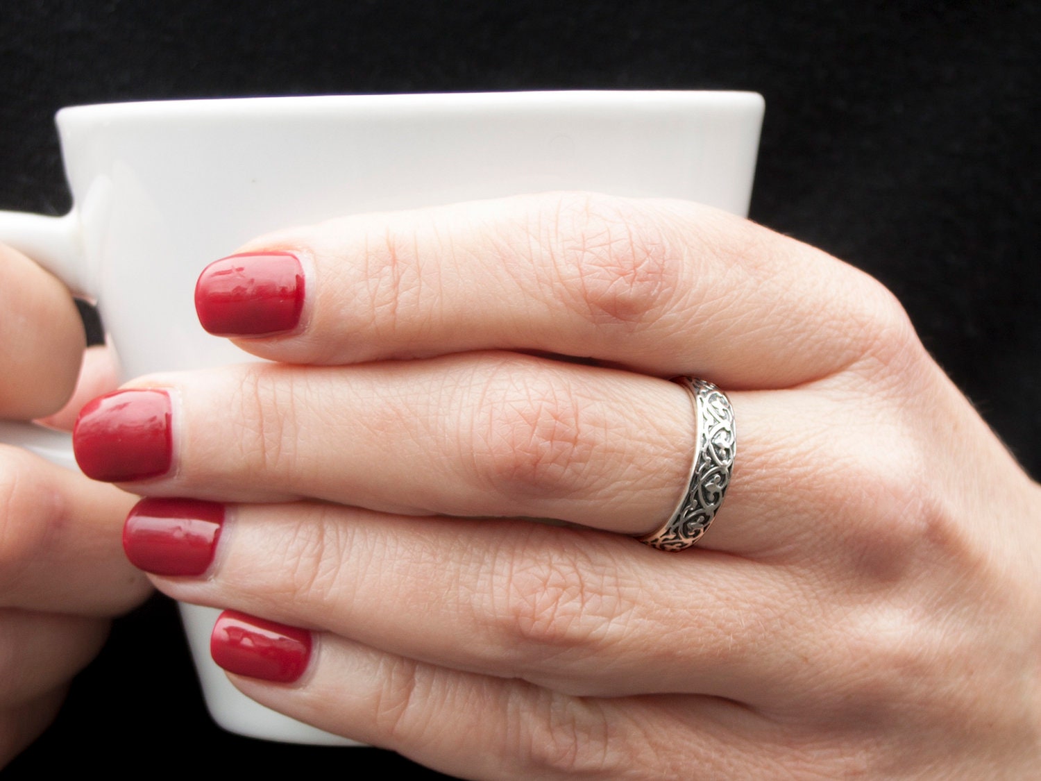 Russian Orthodox Christian Sterling Silver Wedding Band Ring Etsy